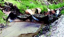 photo: position of catch basin