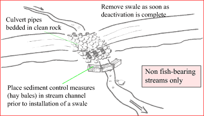 diagram: armoured swale